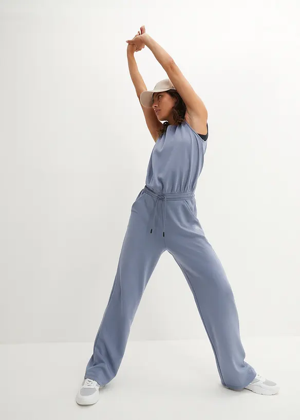 Bonprix Ultasofter Scuba Sport-Jumpsuit, Weites Bein, Schnell Trocknend