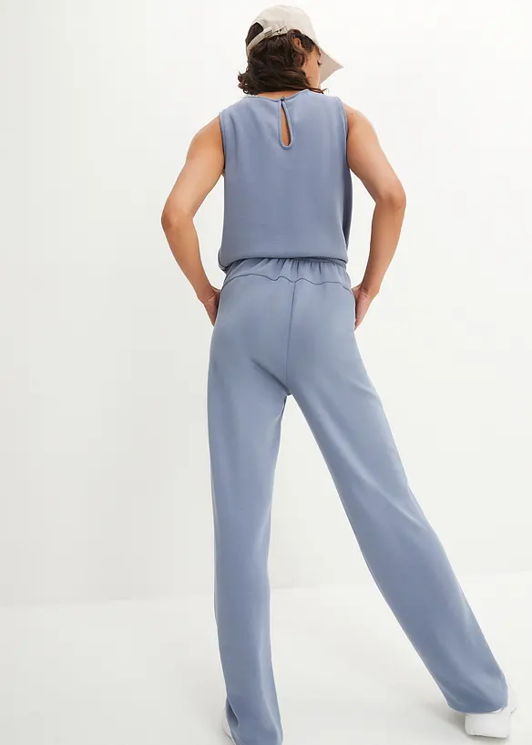Bonprix Ultasofter Scuba Sport-Jumpsuit, Weites Bein, Schnell Trocknend