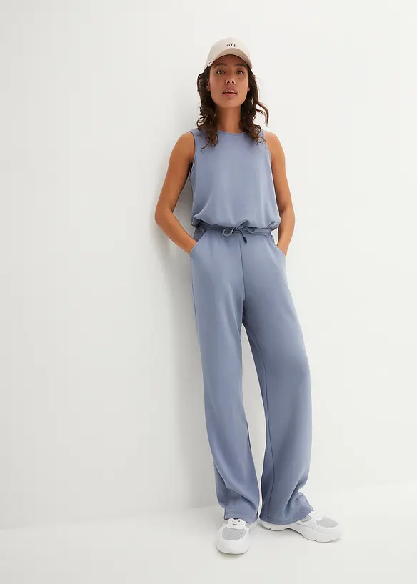 Bonprix Ultasofter Scuba Sport-Jumpsuit, Weites Bein, Schnell Trocknend