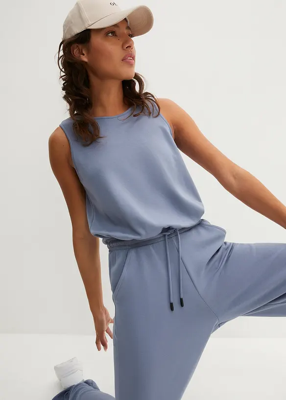 Bonprix Ultasofter Scuba Sport-Jumpsuit, Weites Bein, Schnell Trocknend