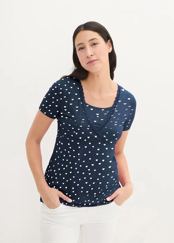 Bpc Bonprix Collection Umstandsshirt / Stillshirt, Spitze