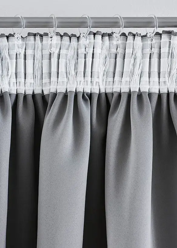 Bpc Living Bonprix Collection Verdunkelungsvorhang Mit Glanz Druck (1er Pack)