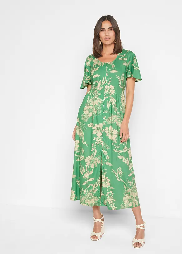 Bpc Selection Viskose Maxikleid Mit Schlitz Am Unterrock