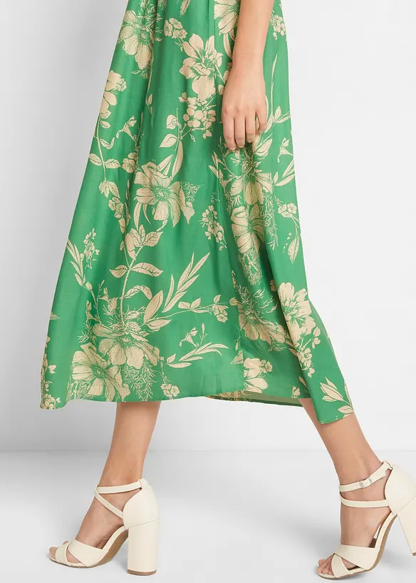 Bpc Selection Viskose Maxikleid Mit Schlitz Am Unterrock