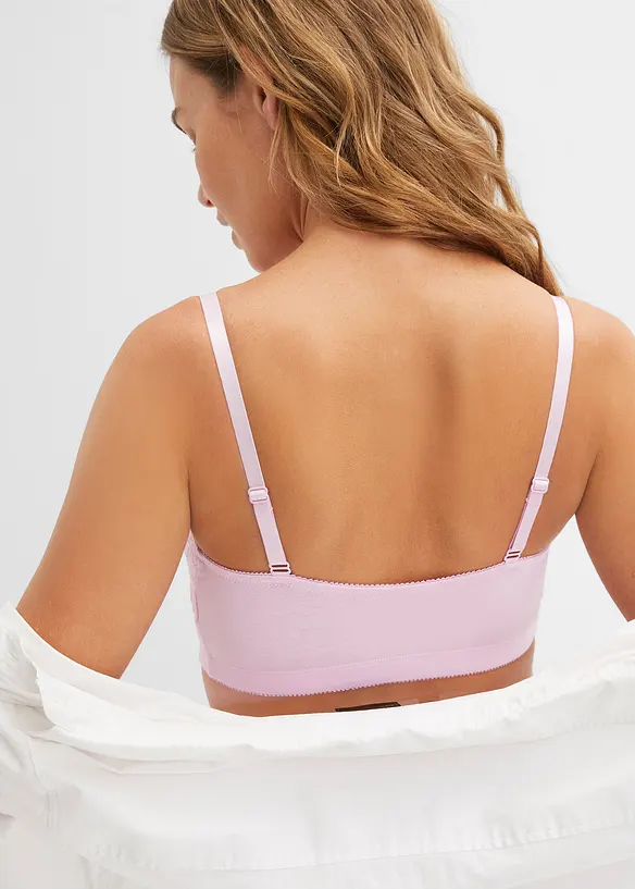 Bonprix Vorderverschluss-BH Ohne Bügel Mit Baumwolle (2er Pack)