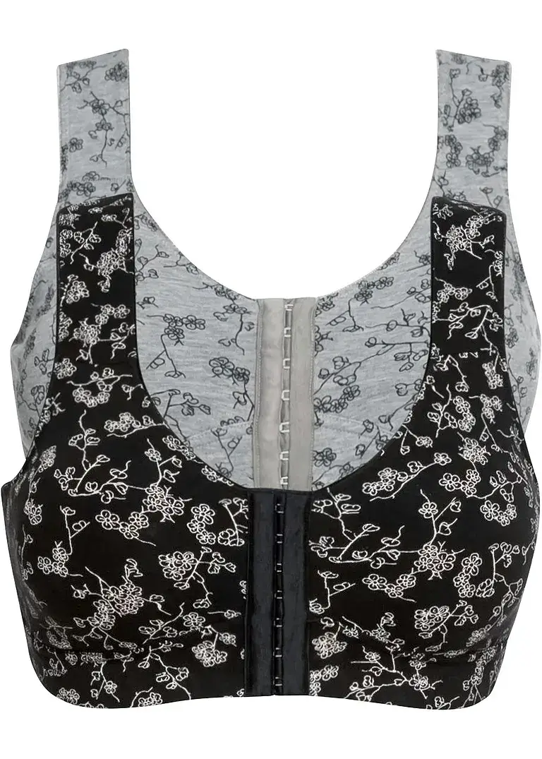 Bpc Bonprix Collection Vorderverschluss-BH Ohne Bügel Mit Bio-Baumwolle (2er Pack)