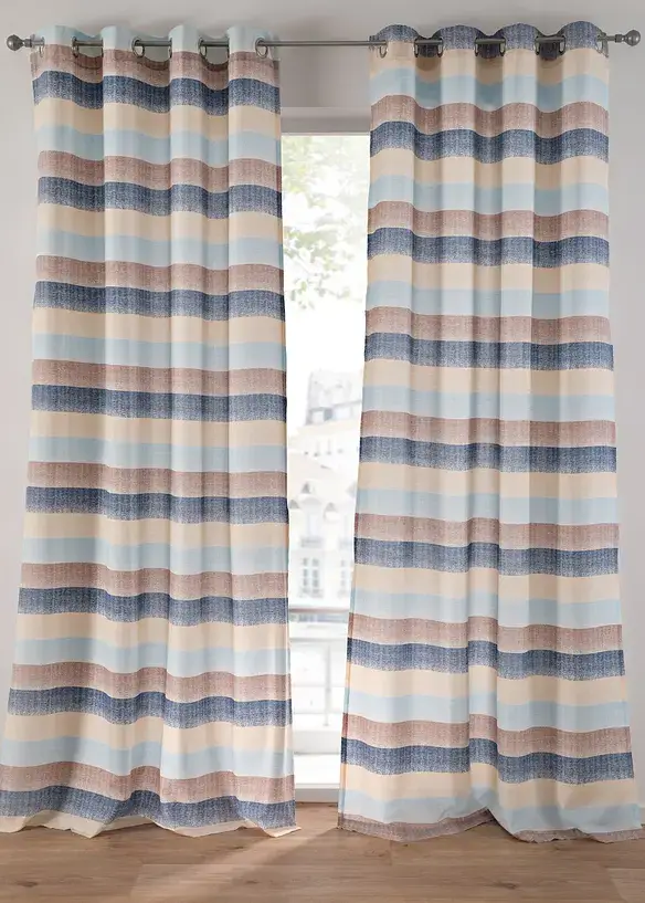 Bpc Living Bonprix Collection Vorhang Aus Recyceltem Polyester Mit Streifen (1er Pack)