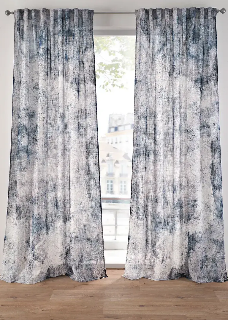 Bpc Living Bonprix Collection Vorhang In Leinen Optik Mit Druck (1er Pack)