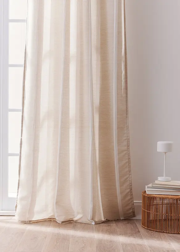 Bpc Living Bonprix Collection Vorhang Mit 3D Streifen (1er Pack)