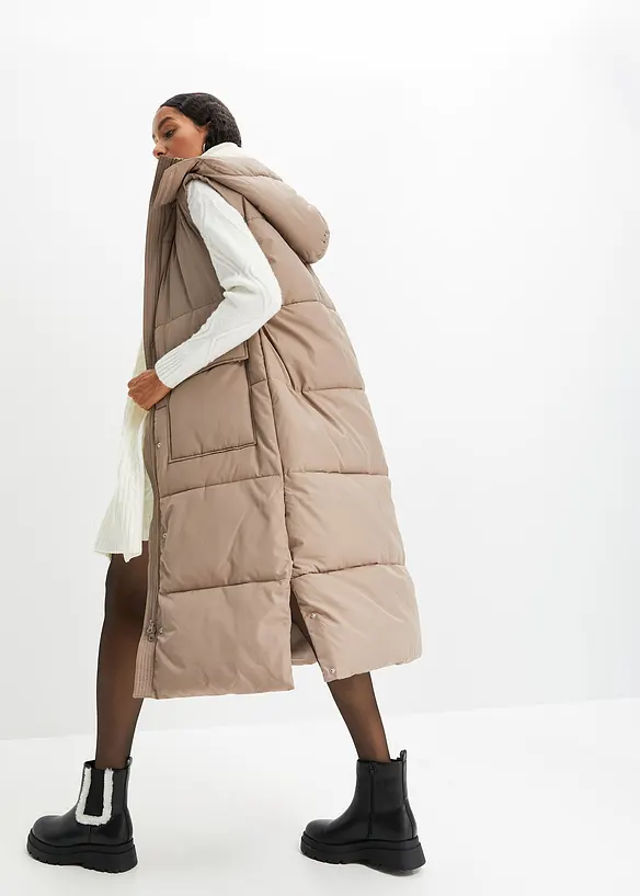 Bpc Bonprix Collection Wattierte Steppweste Aus Recyceltem Polyester Mit Abnehmbarer Kapuze