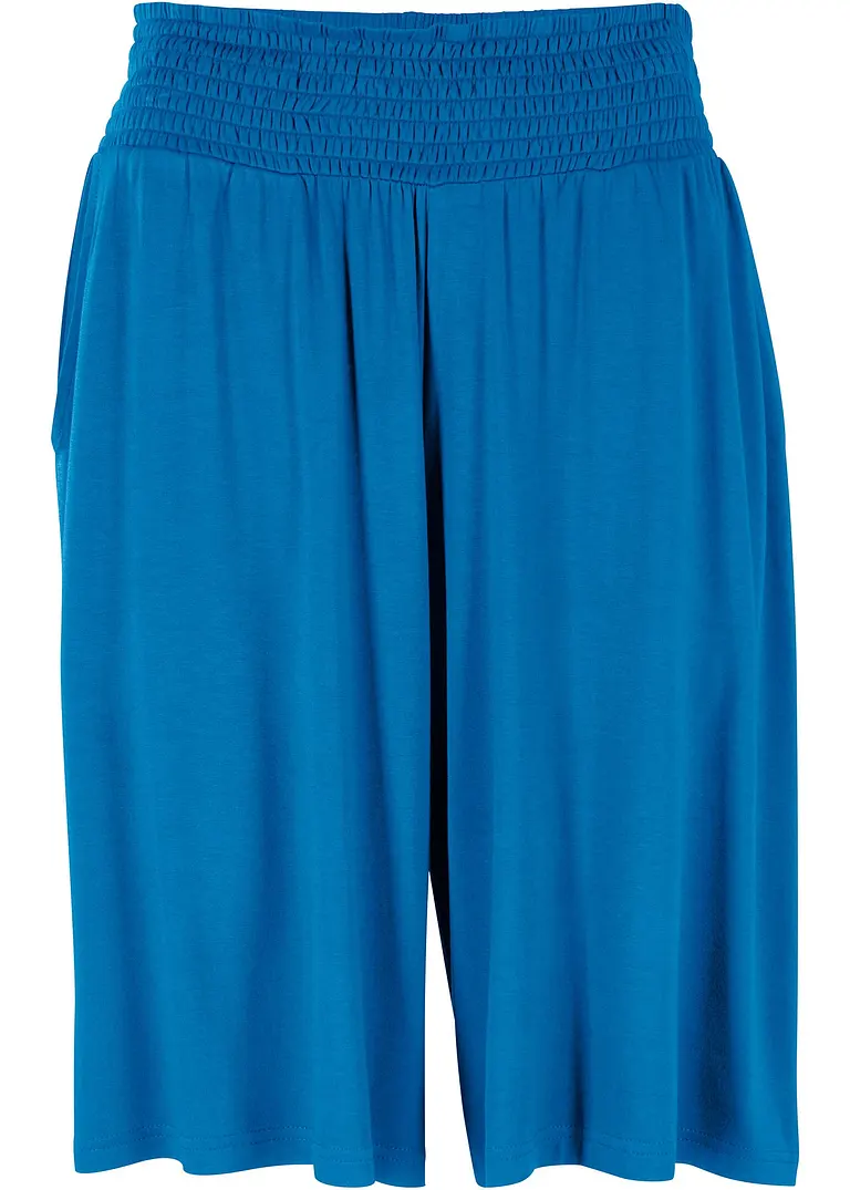 bonprix Weite Jersey-Bermuda mit breitem Komfort-Smokbund und Seitentaschen