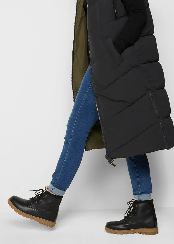 Bpc Bonprix Collection Wende-Steppweste Aus Recyceltem Polyester Mit Kapuze