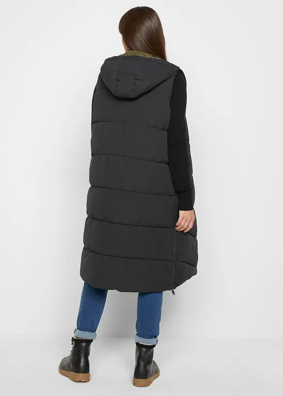 Bpc Bonprix Collection Wende-Steppweste Aus Recyceltem Polyester Mit Kapuze