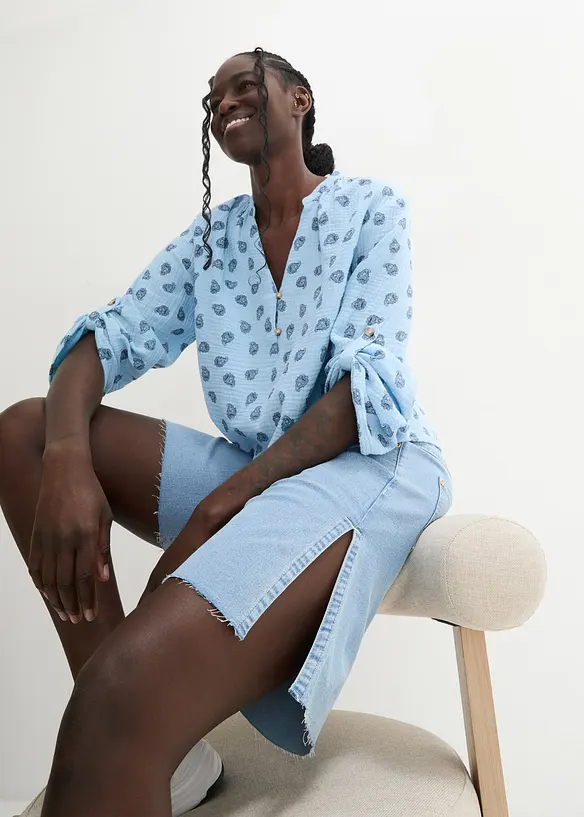 John Baner JEANSWEAR Wide Leg Jeans, Mid Waist, Bermuda