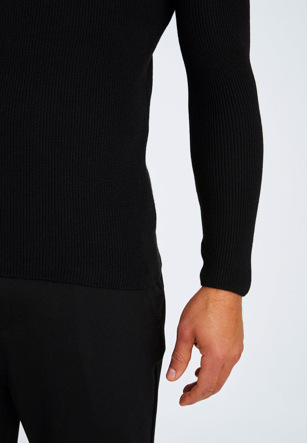 Leif Nelson Feinstrick Rollkragenpullover