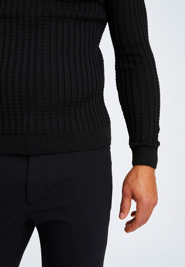 Leif Nelson Feinstrick Rollkragenpullover
