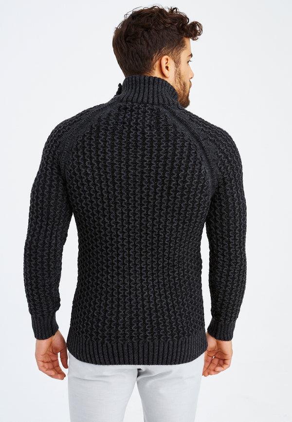 Leif Nelson Grobstrick Rollkragenpullover