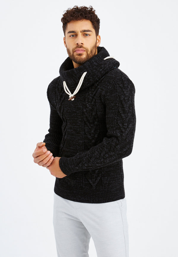 Leif Nelson Grobstrick Rollkragenpullover