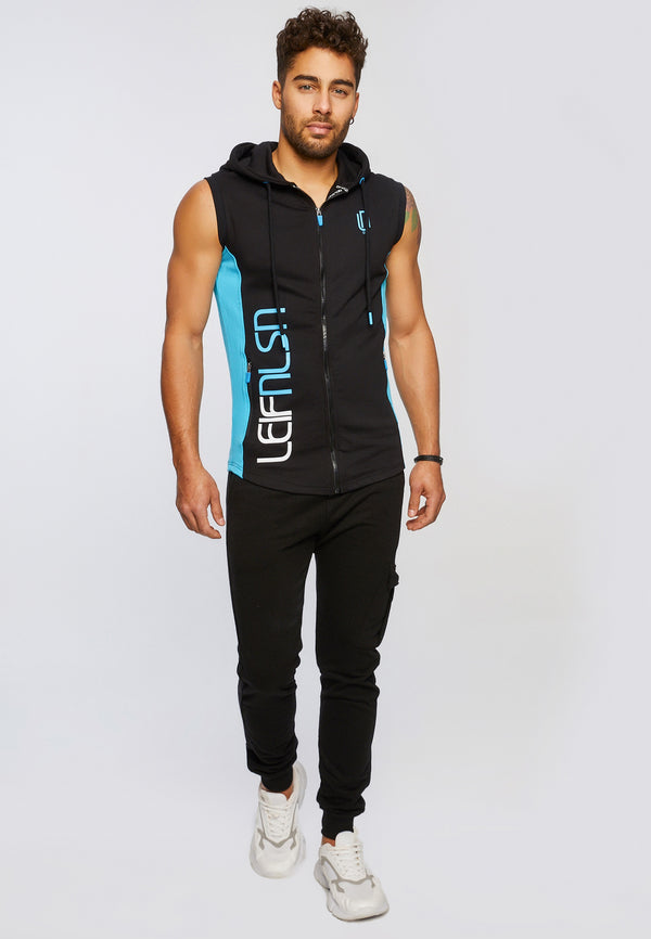 Leif Nelson Gym-Sweatjacke Kapuze Ärmellos