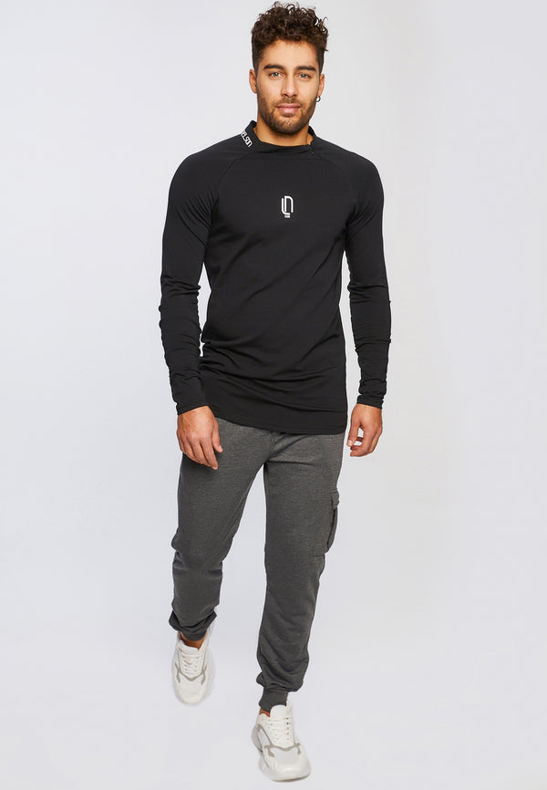 Leif Nelson Gym-Sweatshirt Stehkragen