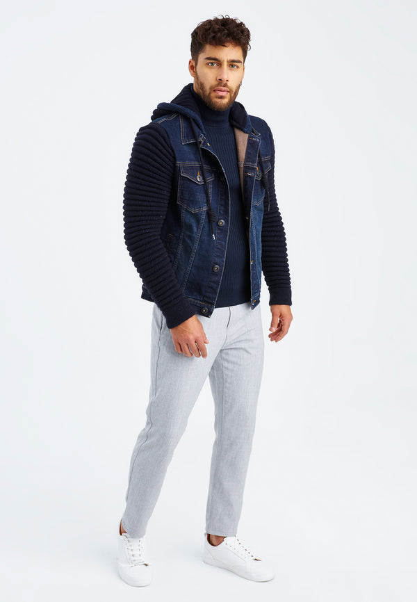 Leif Nelson Jeans-Jacke Kapuze