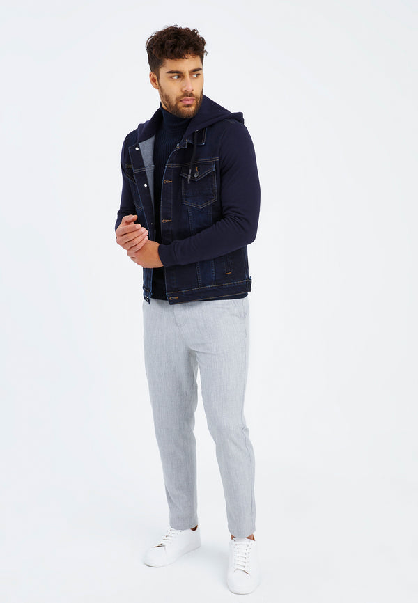 Leif Nelson Jeansjacke Kapuze