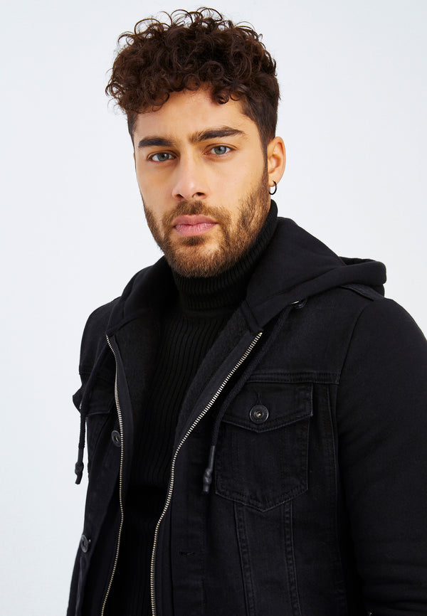 Leif Nelson Jeansjacke Mit Kapuze