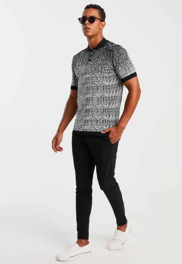 Leif Nelson Polo-Shirt Feinstrick