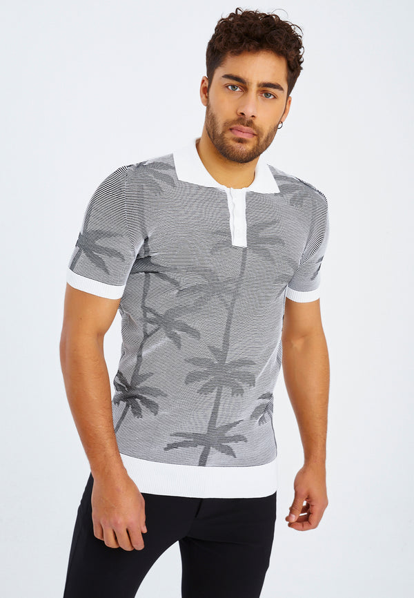 Leif Nelson Polo-Shirt Feinstrick