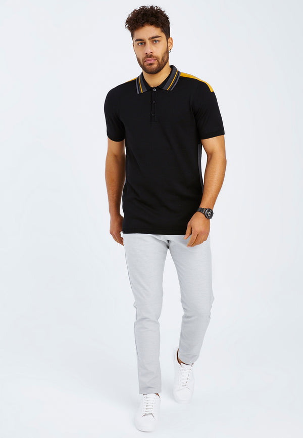 Leif Nelson Polo-Shirt Feinstrick