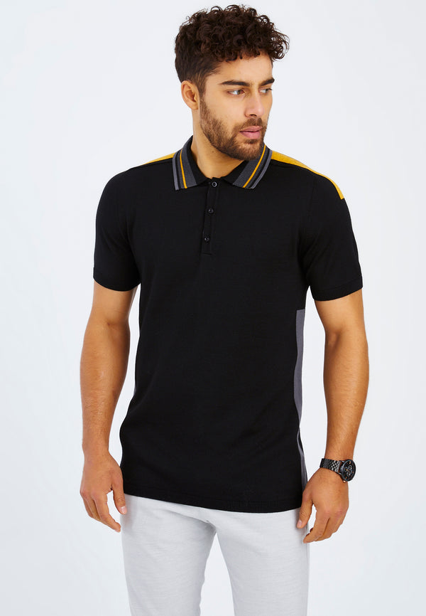 Leif Nelson Polo-Shirt Feinstrick