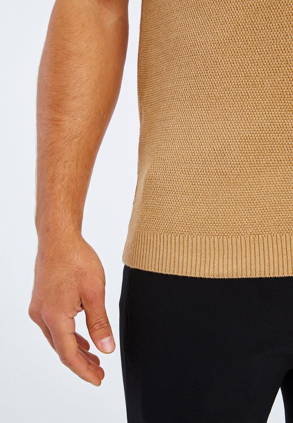 Leif Nelson Polo-Shirt Feinstrick