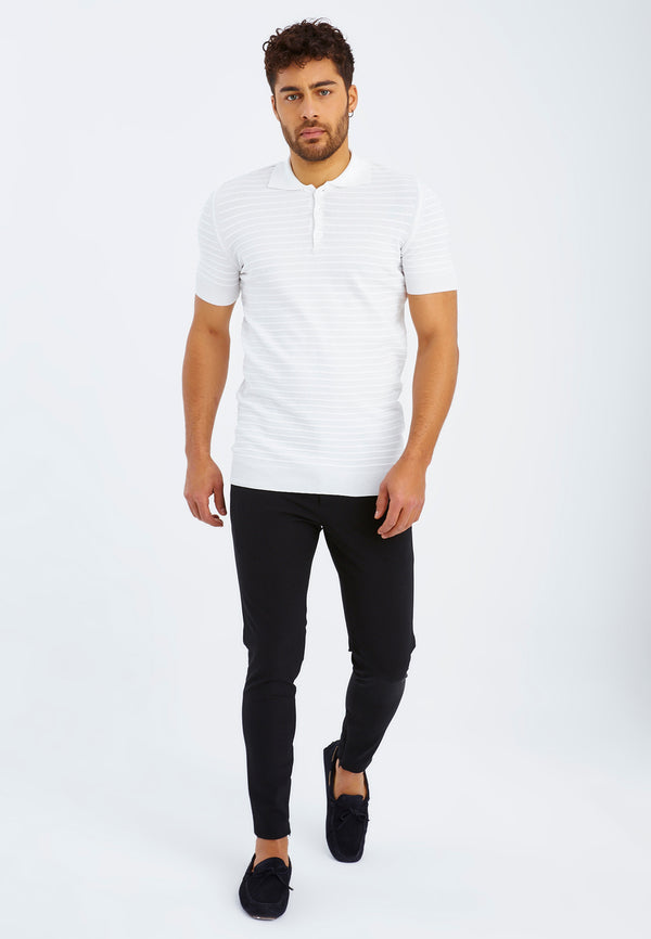 Leif Nelson Polo-Shirt Feinstrick