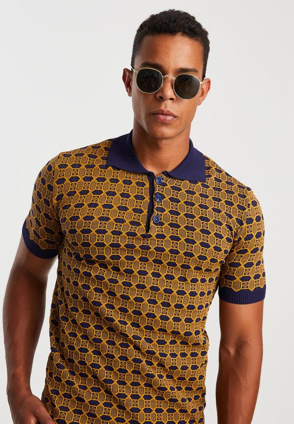 Leif Nelson Polo-Shirt Feinstrick