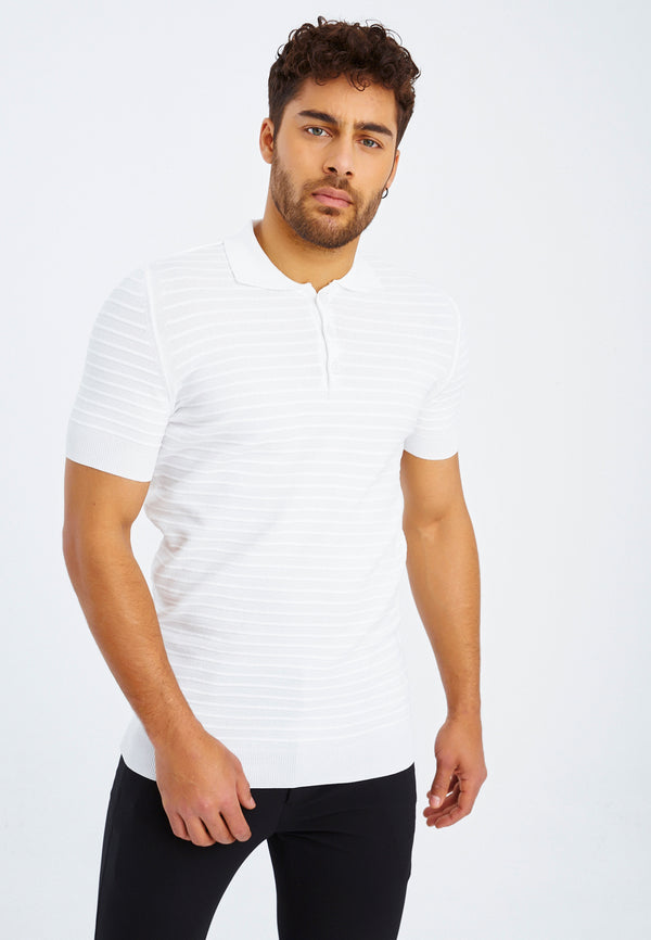 Leif Nelson Polo-Shirt Feinstrick