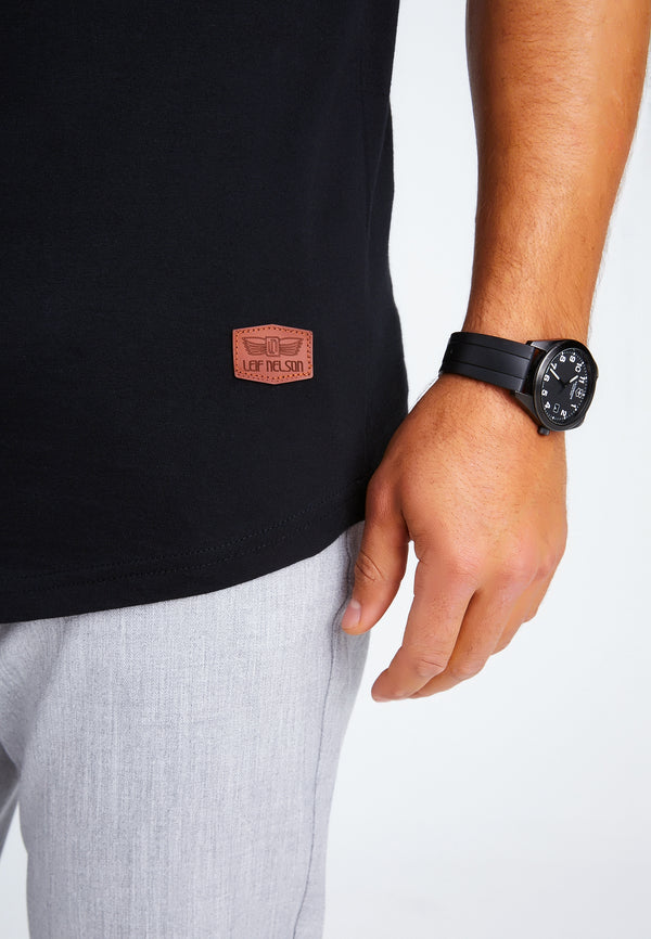 Leif Nelson Rundhals-Shirt