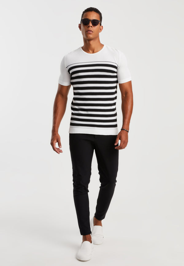 Leif Nelson Rundhals-Shirt Feinstrick