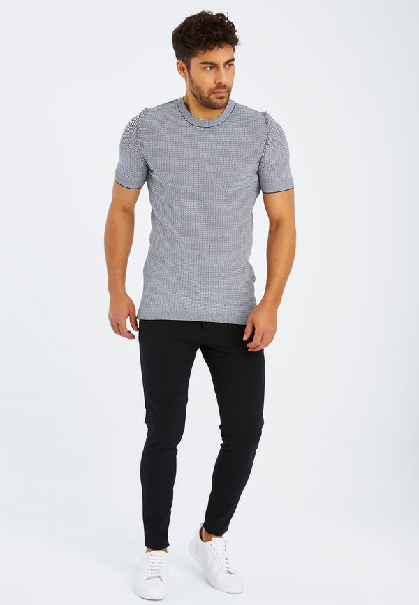 Leif Nelson Rundhals-Shirt Feinstrick