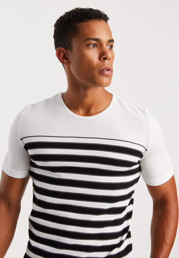 Leif Nelson Rundhals-Shirt Feinstrick