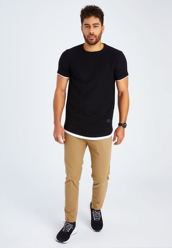 Leif Nelson Rundhals-Shirt