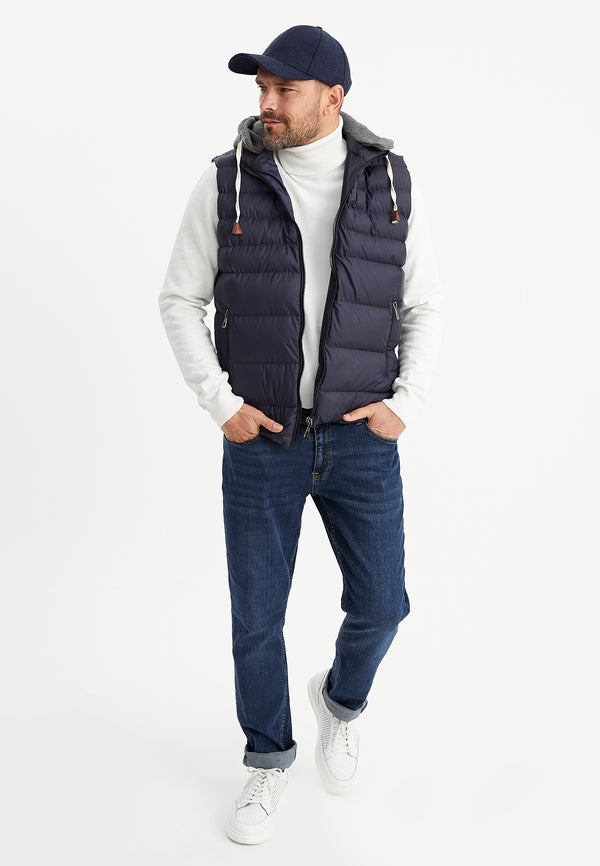 Leif Nelson Steppweste Mit Kapuze