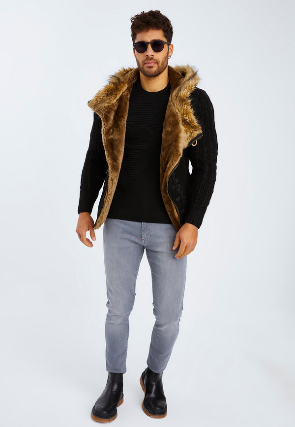 Leif Nelson Strickjacke Mit Kapuze