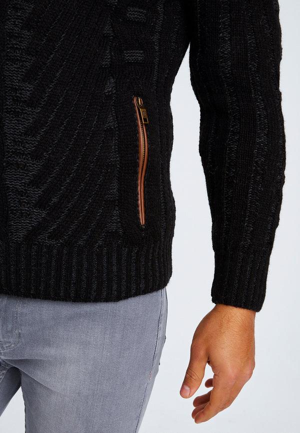 Leif Nelson Strickjacke Mit Kapuze