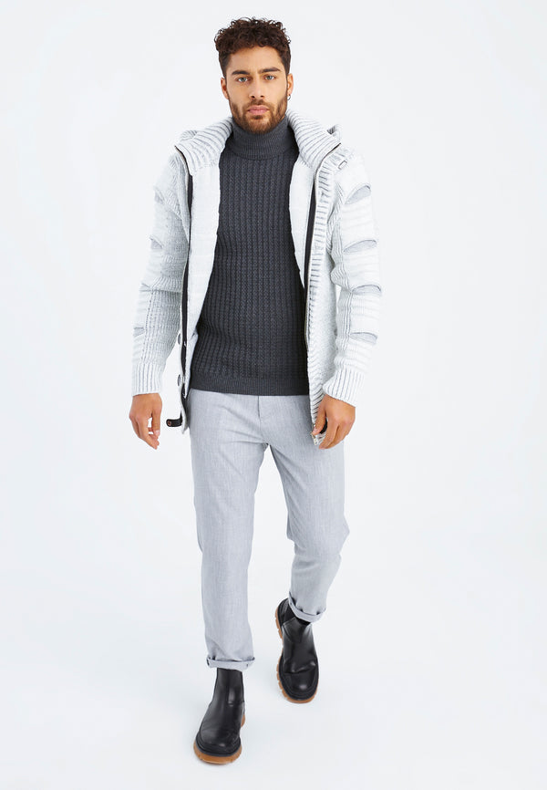 Leif Nelson Strickjacke Mit Kapuze