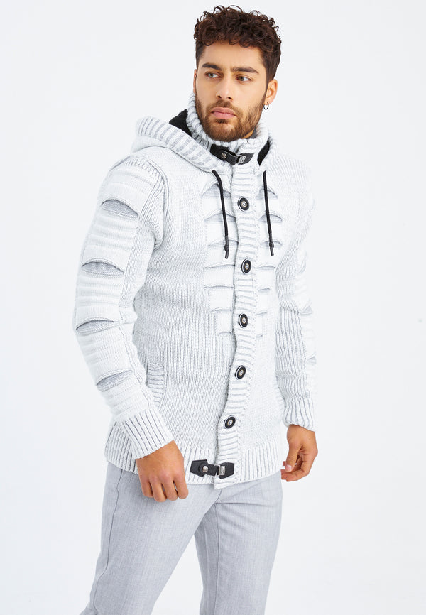 Leif Nelson Strickjacke mit Kapuze