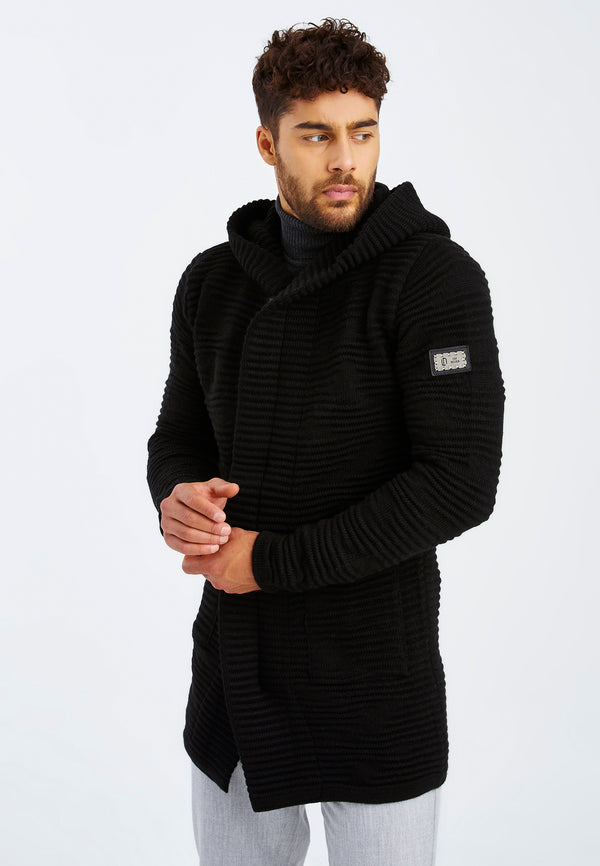 Leif Nelson Strickjacke Mit Kapuze