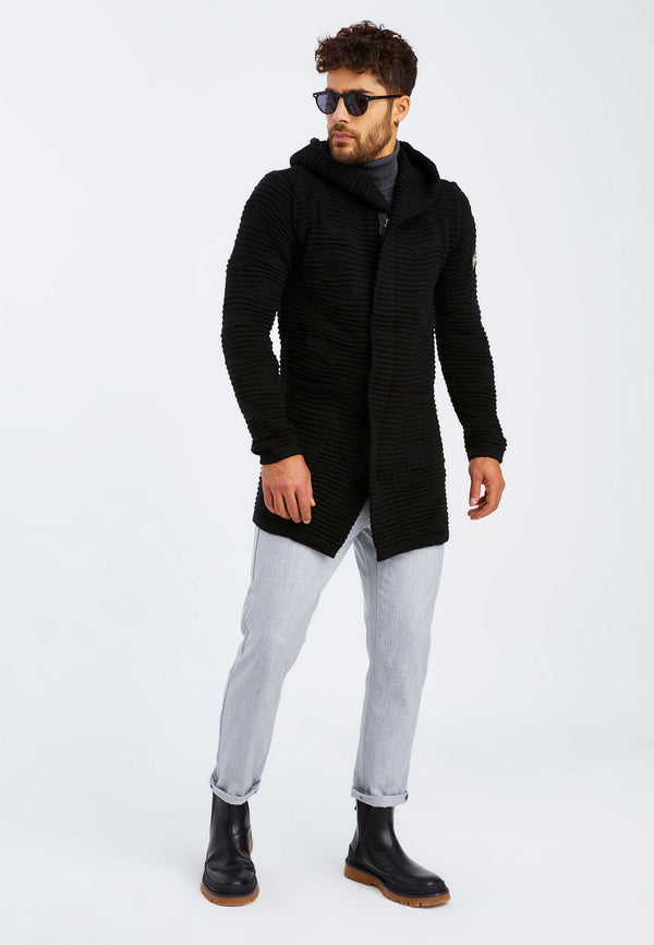 Leif Nelson Strickjacke Mit Kapuze