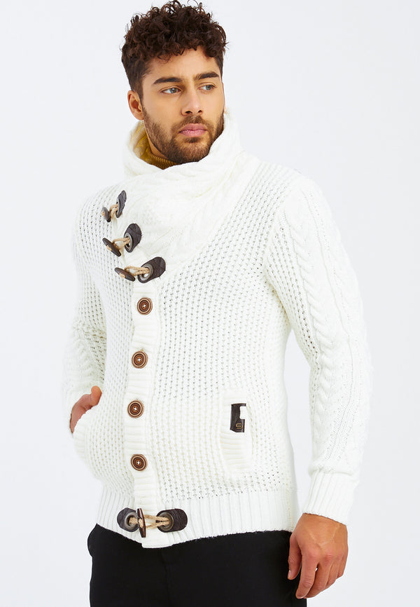 Leif Nelson Strickjacke mit Schalkragen