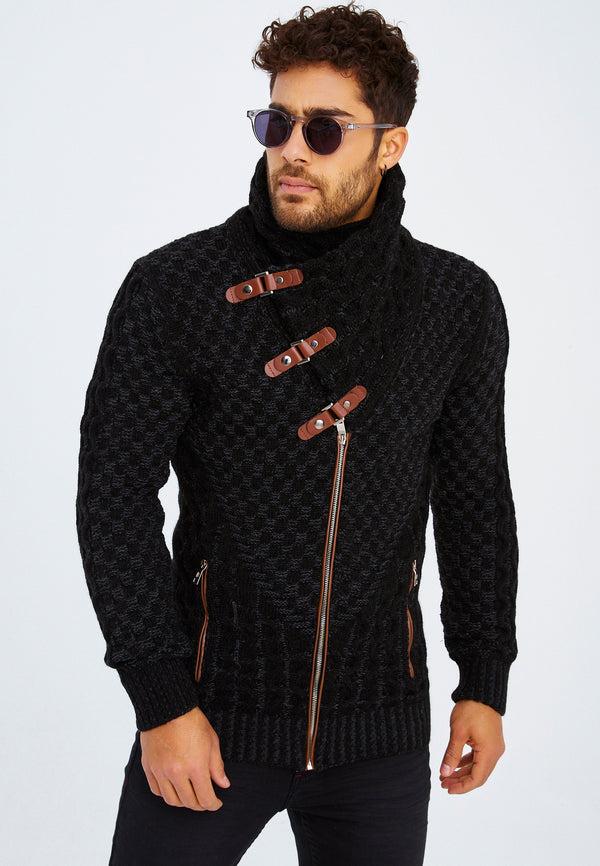 Leif Nelson Strickjacke mit Schalkragen