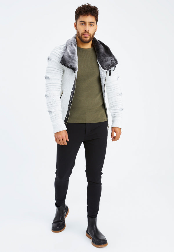 Leif Nelson Strickjacke Mit Schalkragen